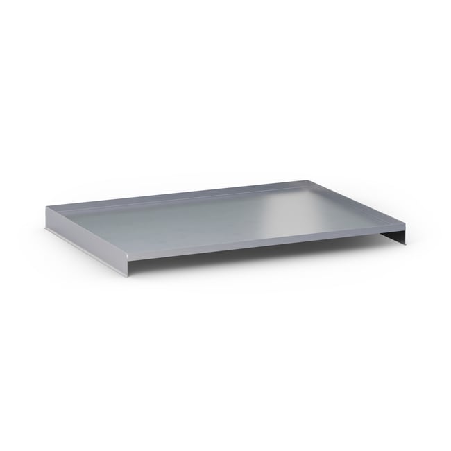 Edelstahl-Boden-Abtropfschale, 15mm Rand